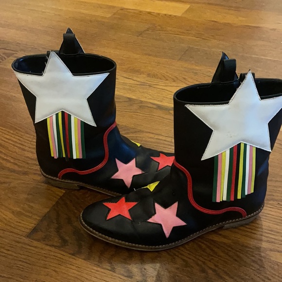 Stella McCartney kids star fringe cowboy boots - Picture 1 of 9